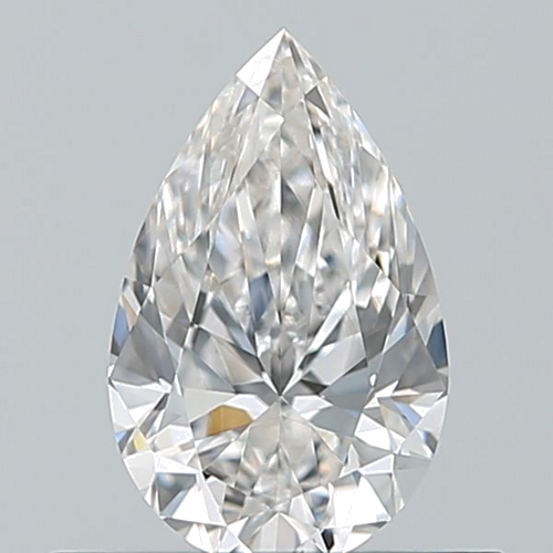 0.5 carat E-VS1 Natūralus Pear Deimantas (1)