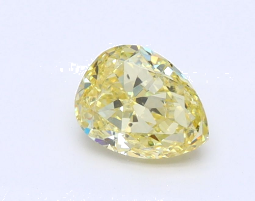 0.54 carat Fancy Intense Yellow-SI2 Natūralus Pear Deimantas (1)