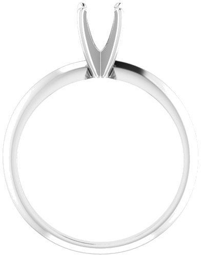 Sužadėtuvių Žiedas „Light Solitaire“ 585 Baltojo Aukso Round 5mm x 5.3mm (2)