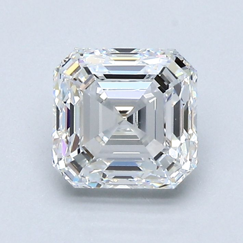 1.3 carat F-VS2 Natūralus Asscher Deimantas (1)
