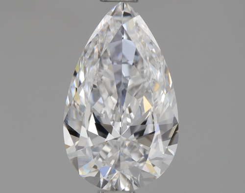 1.01 carat D-VVS2 Natūralus Pear Deimantas (1)