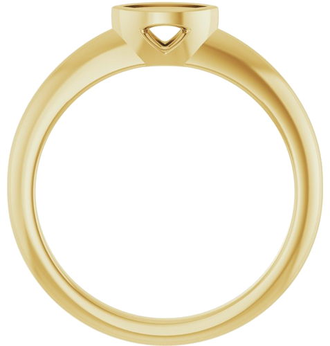 Sužadėtuvių Žiedas „Bezel-Set Solitaire“ 10k yellow gold Marquise 6mm x 3mm (2)