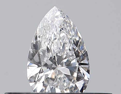 0.25 carat D-VS1 Natūralus Pear Deimantas (1)
