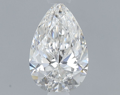 0.5 carat F-VVS2 Natūralus Pear Deimantas (1)
