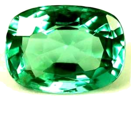 0.6 carat GREEN Cushion Smaragdas (1)