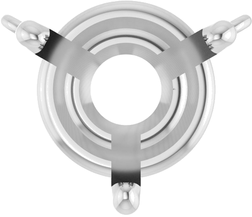 14K White 7.5 mm Round 3-Prong Necklace Center (1)