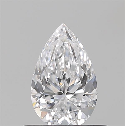 0.53 carat D-VVS2 Natūralus Pear Deimantas (1)