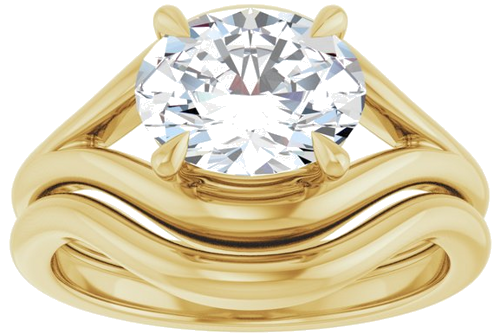 Sužadėtuvių Žiedas „Claw-Prong Solitaire“ 14k yellow gold Oval 9mm x 7mm (8)