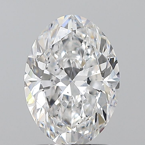 1.7 carat D-SI2 Natūralus Oval Deimantas (1)