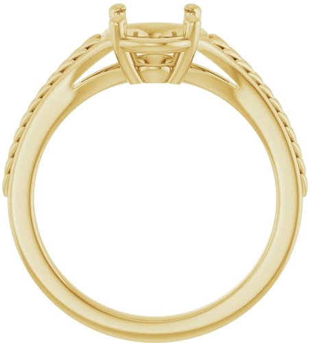 Sužadėtuvių Žiedas „Solitaire“ 14k yellow gold Oval 8mm x 6mm (2)