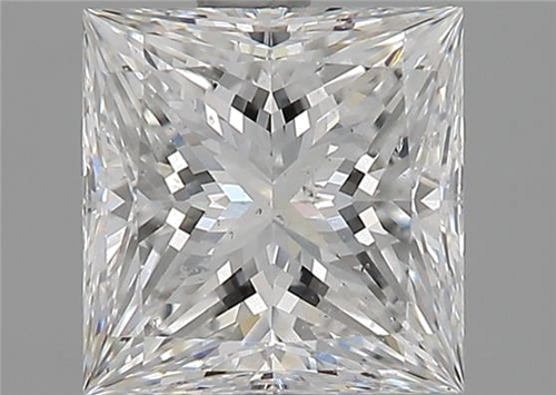 1.71 carat E-SI1 Natūralus Princess Deimantas (1)