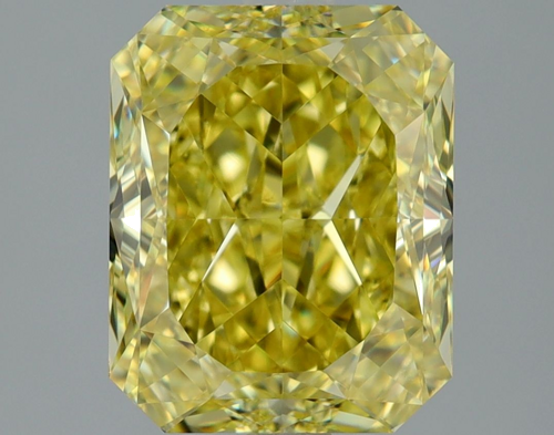 3.03 carat Fancy Intense Yellow-VS1 Natūralus Radiant Deimantas (1)