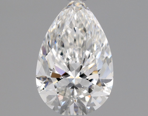 0.6 carat F-VVS1 Natūralus Pear Deimantas (1)