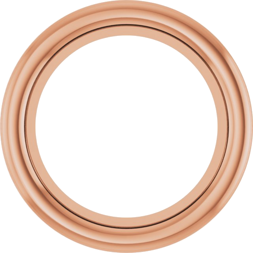 Pakabukas „Bezel-Set Solitaire“ 14k rose gold Round 5.6mm (1)