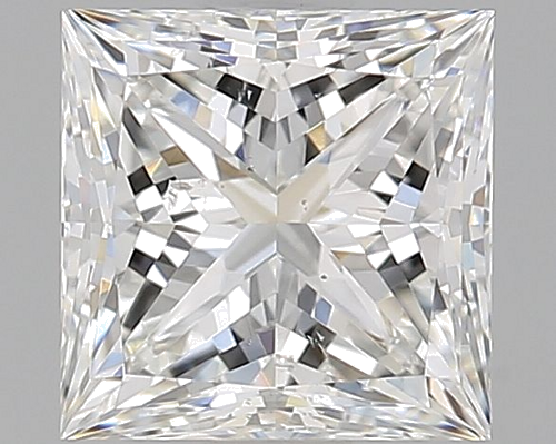 0.93 carat F-SI1 Natūralus Princess Deimantas (1)