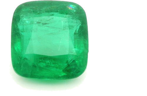 4.85 carat GREEN Cushion Smaragdas (1)