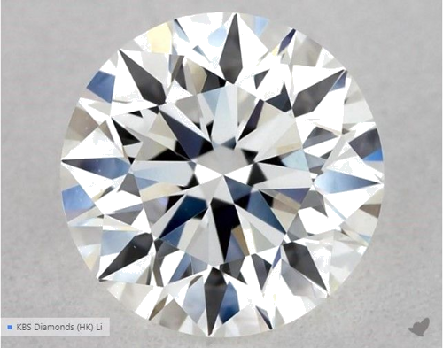0.58 carat G-VS1 Excellent cut Natūralus Round Deimantas (1)