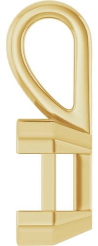 14K Yellow 7x5 mm Emerald Pendant Mounting (3)