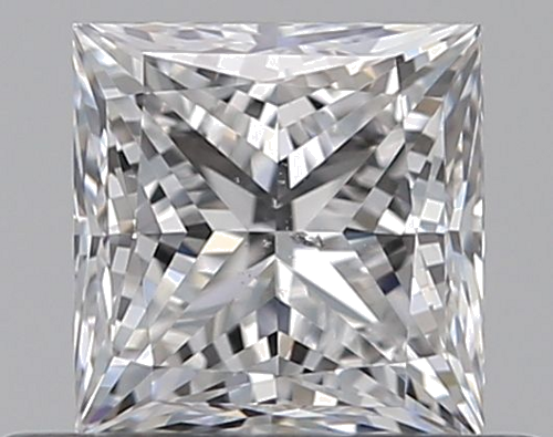 0.51 carat D-SI2 Natūralus Princess Deimantas (1)