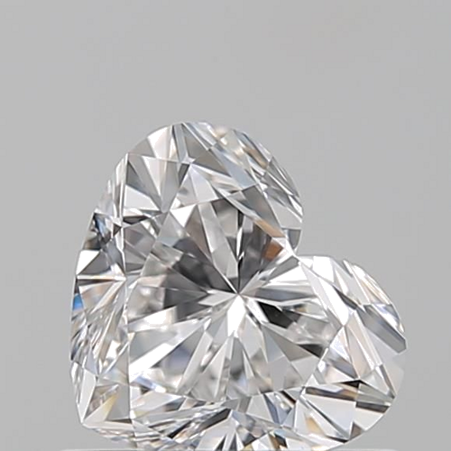 0.66 carat F-VVS2 Natūralus Heart Deimantas (1)