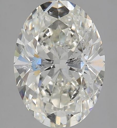 4.06 carat J-SI2 Natūralus Oval Deimantas (1)