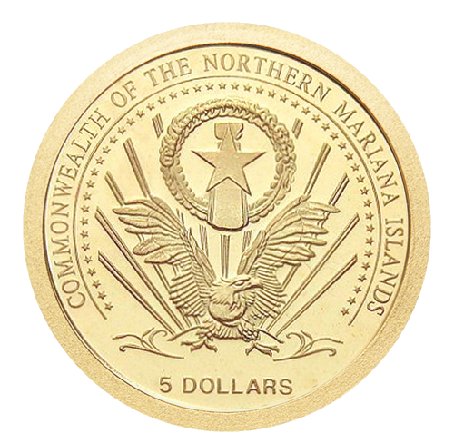 2005 Maršala salas Vitruvijaus cilvēks 5 dolāru zelta monēta (2)