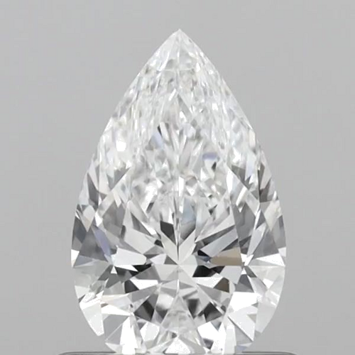 0.62 carat D-VVS2 Natūralus Pear Deimantas (1)