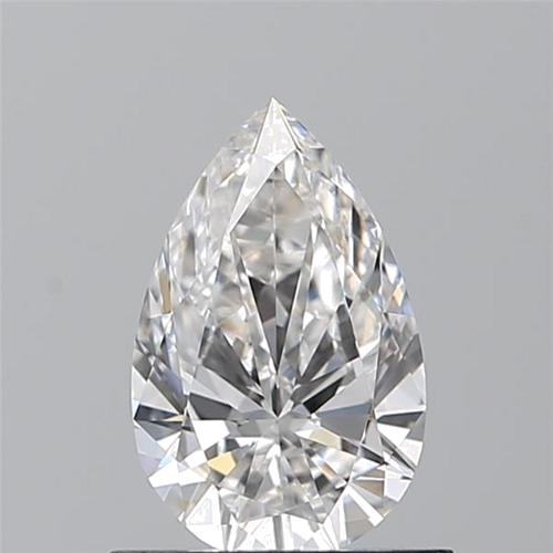 0.71 carat F-VVS2 Natūralus Pear Deimantas (1)