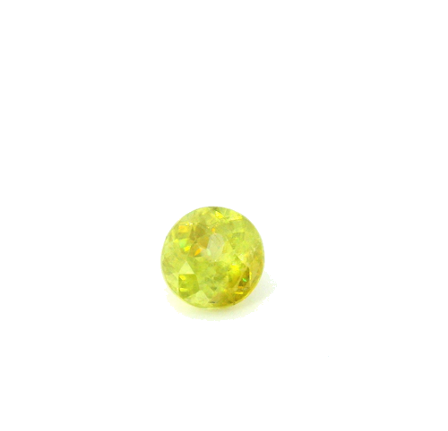 0.62 carat YELLOW Round Sphene (1)