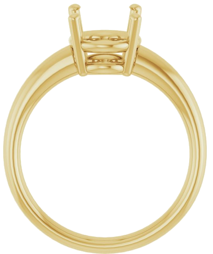 Sužadėtuvių Žiedas „Solitaire“ 585 Geltonojo Aukso Oval 10mm x 8mm (2)