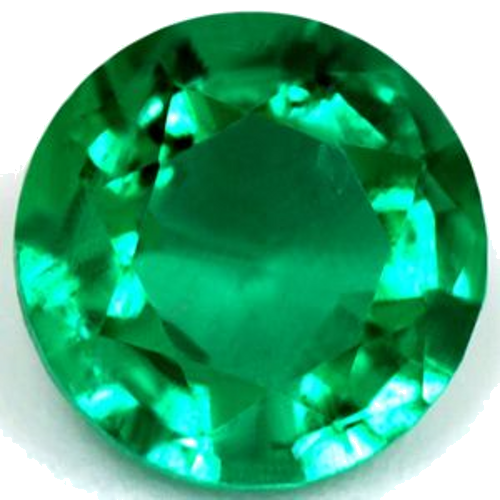 0.59 carat GREEN Round Smaragdas (1)