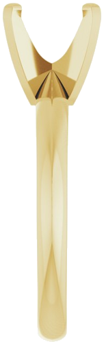 Sužadėtuvių Žiedas „Lightweight Solitaire“ 14k yellow gold Elongated Cushion 8mm x 6mm (4)