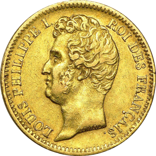 20 Franks gold coin Louis Philippe I, Kingdom of France (1)