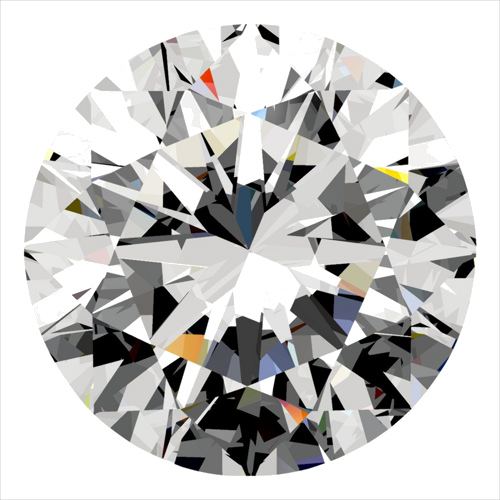 0.31 carat F-VVS1 Excellent cut Natūralus Round Deimantas (1)