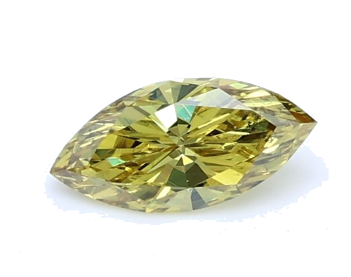 0.34 carat Fancy Deep Greenish Yellow-SI2 Natūralus Marquise Deimantas (1)