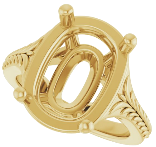 Sužadėtuvių Žiedas „Solitaire“ 14k yellow gold Elongated Cushion 14mm x 10mm (5)