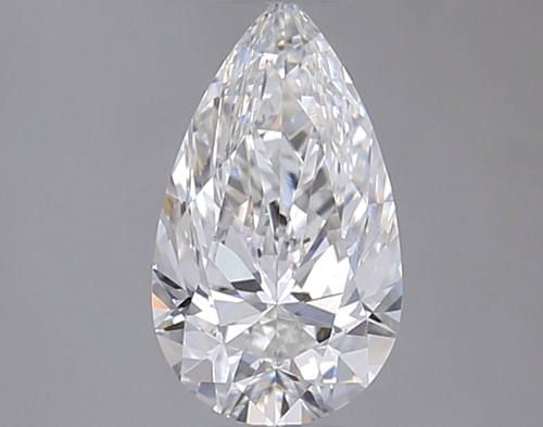 0.48 carat F-VVS1 Natūralus Pear Deimantas (1)