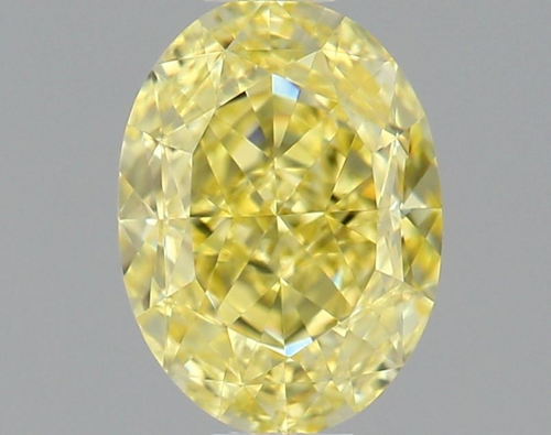 0.69 carat Fancy Intense Yellow-VS1 Natūralus Oval Deimantas (1)