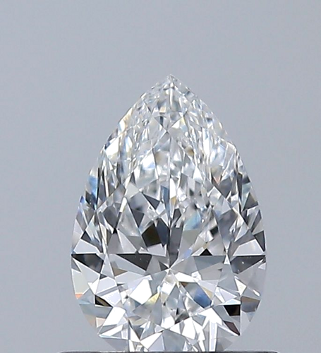 0.6 carat E-VS2 Natūralus Pear Deimantas (1)