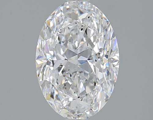 1.7 carat D-SI2 Natūralus Oval Deimantas (1)