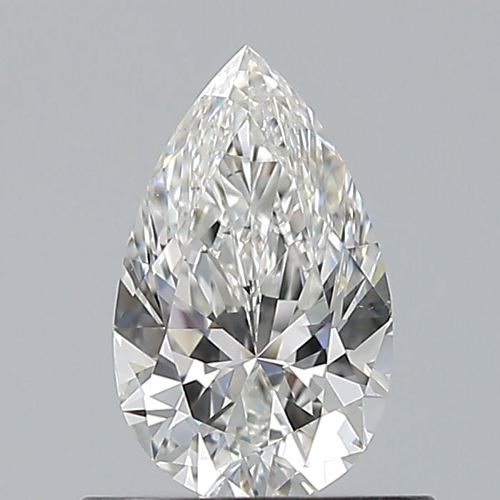 0.6 carat G-VS2 Natūralus Pear Deimantas (1)