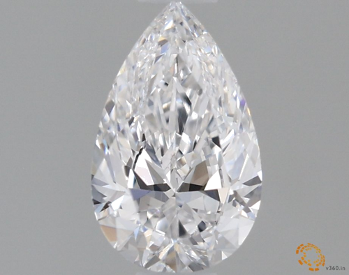 0.51 carat D-VS1 Natūralus Pear Deimantas (1)