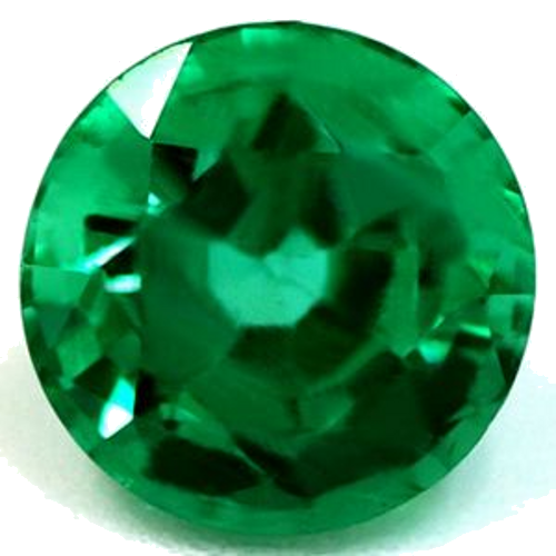 0.67 carat GREEN Round Smaragdas (1)
