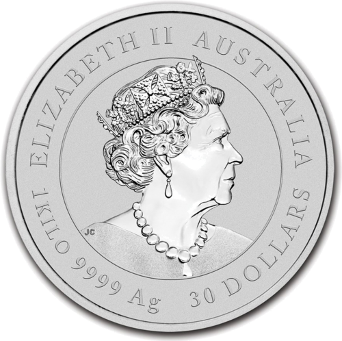 1 kg Jaučio metai 2021 (Lunar III) Australija sidabrinė moneta (2)