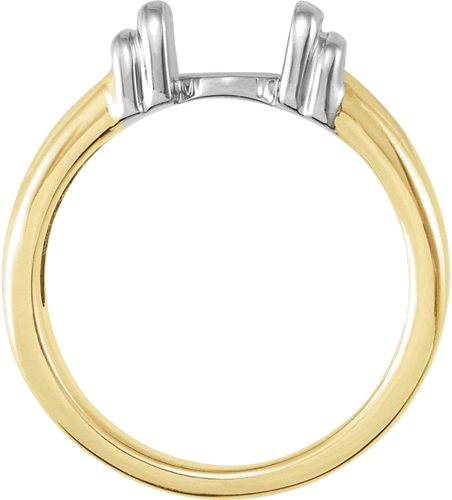 Sužadėtuvių Žiedas „Channel-Set Solitaire“ 14k yellow/white gold Round 5.8mm (2)