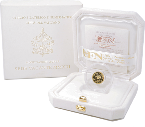 3 g Vatikānas 10 € zelta monēta - Sede Vacante 2013 (1)