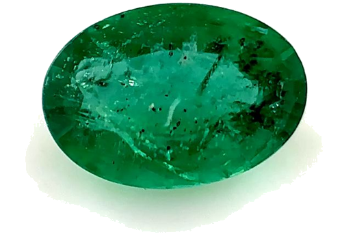 0.39 carat GREEN Oval Smaragdas (1)