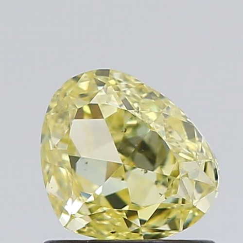 1.0 carat Fancy  Yellow-SI2 Natūralus Heart Deimantas (1)