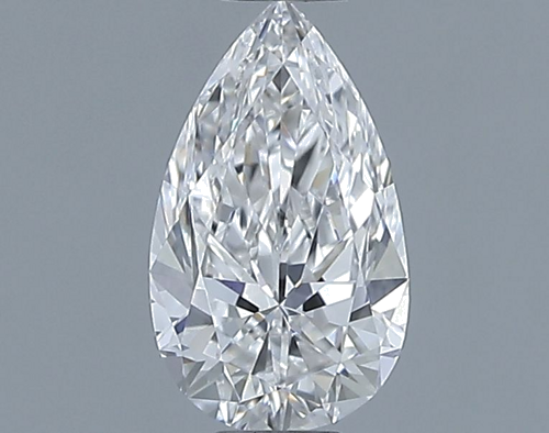 0.5 carat F-VVS2 Natūralus Pear Deimantas (1)