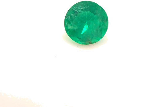 0.37 carat GREEN Round Smaragdas (1)